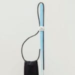 Walter Scott, Jonas (detail), 2018, wood, hat, t-shirt, hair-tie, metal, 17 x 46 x 12 inches. Photo: Blaine Campbell.