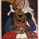 A Pablo Picasso linocut of a young woman