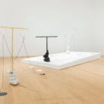 Walter Scott, left to right: Nadia; Tonight, Today; Benevolent Replies, all works 2018. Installation view, Walter Scott: Betazoid in a Fog, Remai Modern, 2018.  Photo: Carrie Shaw.