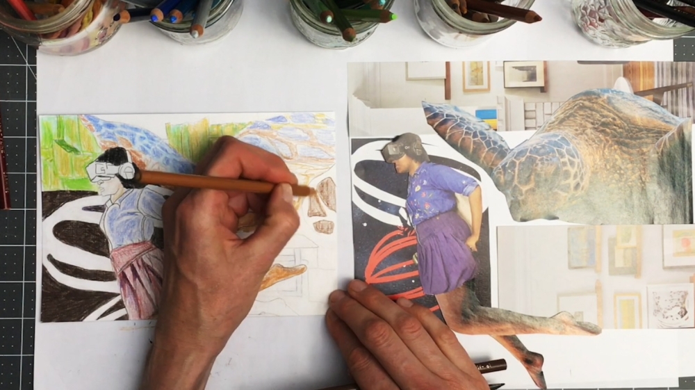 Shuvinai Ashoona colouring activity